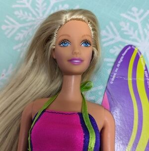 Surf City Barbie Doll with Pink and Purple Outfit